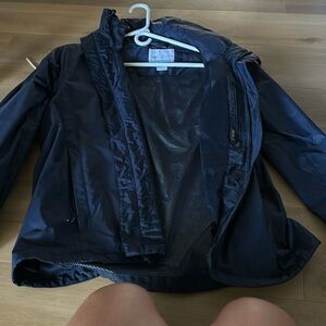 Men's Columbia hooded raincoat